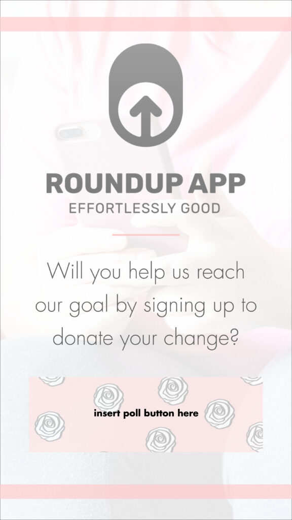 Lane of Roses image introducing RoundUp App donor goal